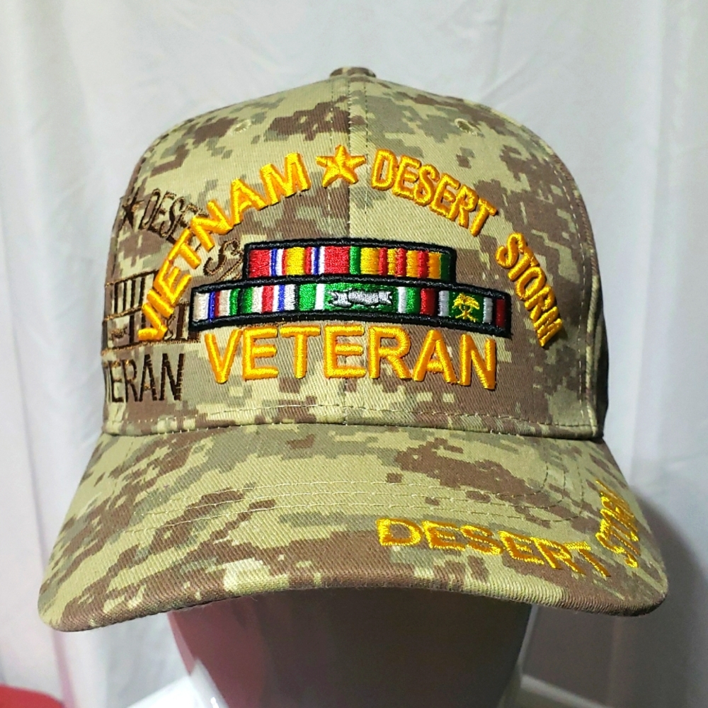 MILITARY  VIETNAM DESERT STORM VETERAN Hat